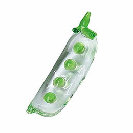 ☆【5個セット】 ヤマコー 用美 業務用 硝子箸置 野菜 さやえんどう yamaco08955X5