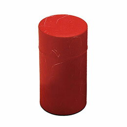 ☆【5本セット】 ヤマコー てまひま工房 ぽッ・かん L お茶缶にナチュラルな和紙を貼って仕上げたかわいい容器 レッド yamaco81329X5