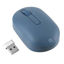 ☆Digio 小型 無線静音3ボタン BlueLEDマウス カードサイズマウス ブルー MUS-RKT246BL