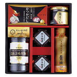 ☆荒仕上味付海苔&調味料ギフト 【のり佃煮・味付のり・鮭ほぐし・伊賀越 天然醸造醤油・かつおだし】 B2106058 nf-12139933 カー用品卸問屋 ニューフロンテア パッケージ画像