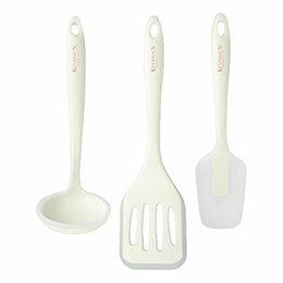 ☆ケヴンハウン シリコンキッチンツール3点セット 【使用頻度の高いレードル・ターナー・スパチュラの便利なセット】 1141-053