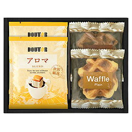 ドトールコーヒー&2種類のベルギーワッフルコンボ食べやすいひと口サイズに仕上げたワッフル、ベルギー産の粒状砂糖「パールシュガー」を加え、食感にアクセントをつけています。 プレーンとチョコの2種類ワッフルと、ドリップコーヒーをお楽しみください。内容物 : ドリップコーヒー7g×2、ベルギーワッフル(プレーン・チョコ) アレルギー : 卵・乳・小麦(大豆・アーモンド) 賞味期限 : 180日 生産国 : 日本 箱サイズ : 147×194×38mm 重量 : 110g
