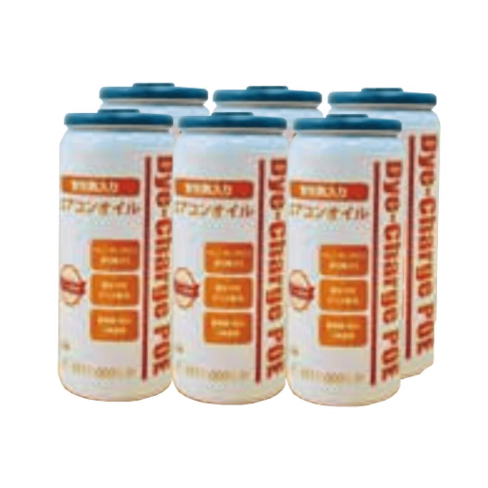 MOBILY モービリー R134a専用 蛍光剤入りPOEエアコンオイル 50g（134ガス40g+純正相当高性能POEオイル10g）6缶セット DC-3831-0601/P
