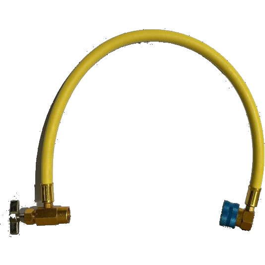 MOBILY モービリー ドクターリーク/ドクタークリーン/エアコンオイル用 R134a・PAGエアゾール缶専用簡易注入ホース(黄色) LL-301-A01
