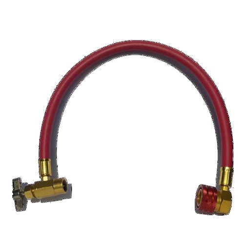 MOBILY モービリー ドクターリーク/エアコンオイル用 R1234yf・PAGエアゾール缶専用簡易注入ホース(赤色) LL-401-YF01