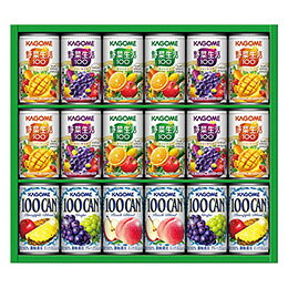 ☆カゴメ すこやかファミリーギフト 【オリジナル・ベリーサラダ・マンゴーサラダ・パインアップルブレンド・ピーチブレンド・グレープ】 C7180066(4.0)