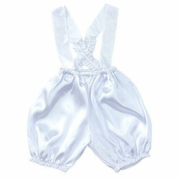 かわいい短いパンツのサロペット!かぼちゃパンツに肩ひもがついたセット内容 : 本体のみ 本体カラー : 白 商品サイズ : 205×230×20mm 材質 : ポリエステル 梱包形態 : 袋入り 生産国 : ベトナム 保証期間 : 初期不良対応