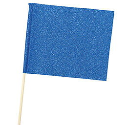 ☆ARTEC グリッターフラッグ ブルー 旗W25×H20.5cm 旗竿35.5cm(φ8mm) キラキラ輝く...