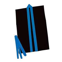 ☆ARTEC カラー不織布ハッピ袖無 黒(青襟)J 袖なしタイプのカラー不織布ハッピ ATC1...