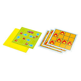 ☆ARTEC ファイヤーファイトパズル 台紙の火の位置にピースの水を合わせて火を消そう ATC21153