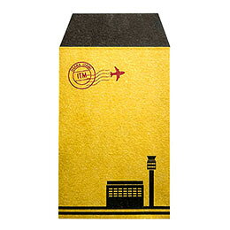 ☆【3枚入×10セット】 ウキマ エアラインポチ袋 大阪国際空港(ITM)柄 旅行好き・航空ファン・飛行機好きのお子様に お年玉・プレゼントに UKM-P75X10