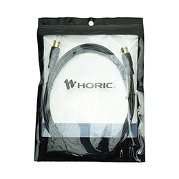 ☆【5本セット】 HORIC ホーリック 極細アンテナケーブル 2m ブラック 差込式-差込...