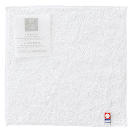 ☆【5枚セット】 エコナチュール タオルハンカチ ホワイト 【約200×200mm】 環境配慮 安心と信頼の今治製エコタオル 22649707X5