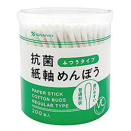 VC抗菌紙軸綿棒 200本スタンダードタイプの抗菌綿棒セット内容 : 本体(200入)×1 商品サイズ : 長さ80mm 材質 : 綿、紙 梱包形態 : プラスチックケース入り 生産国 : ベトナム 保証期間 : 初期不良対応