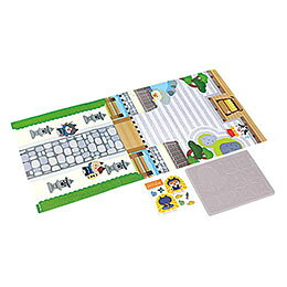 猫忍者ニャンジャのお宝大作戦手裏剣を飛ばしてじょうずにニャンジャを動かそう! 1〜2人用セット内容 : 本体×1 商品サイズ : 台紙…297×630mm、EVAシート…180×140×10mm、シール…100×100mm 材質 : EVA、紙 梱包形態 : ヘッダー付き袋入り 生産国 : 中国 保証期間 : 初期不良対応