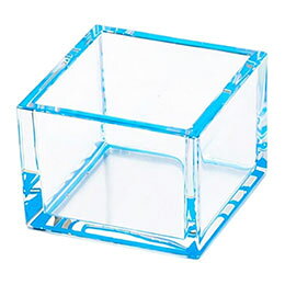 ☆【5個セット】 ヤマコー 用美 業務用 クリア1合枡 (約7.7×7.7×H4.7cm) 青 ホテル...