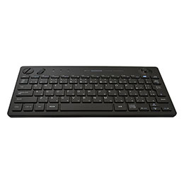 English Keyboard - ☆ナカバヤシ 光学式トラックボール搭載 キーボード この1台で離れてPC操作可能 トラックボール内蔵キーボード ブラック FKB-R252BK