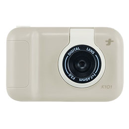 ☆ナカバヤシ コドモナカメラ くすみカラーとコロンとしたフォルムが可愛いキッズカメラ ベージュ CAM-K101BE