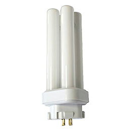 蛍光管コンパクト照明機器 蛍光管コンパクト●口金GY10q-3 ●光源色 : 電球色 ●色温度 : 3000K ●全光束 : 1070lm ●定格寿命 : 8000h ●定格消費電力 : 18W ●サイズ : 長さ127mm、ガラス径16.5mm ●重量 : 67.6g ●材質 : 樹脂、ガラス ●保証期間:初期不良対応 ●生産国:中国 ※必ず専用器具でご使用ください