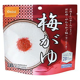 尾西の梅がゆ(アルファ米)尾西のアルファ米は、炊きたてご飯のおいしさをのがさず急速乾燥したものです。 お湯を注いで、15分間で本格的なおかゆができあがります。 またお湯の量で、全がゆ・やわらかご飯など調整ができます。メーカー品番 : 1011 内容物 : 梅がゆ(42g)×1 賞味期限 : 製造日より約5年6ヶ月 主なアレルゲン : なし パッケージ形態 : 裸 箱入重量 : 約42g