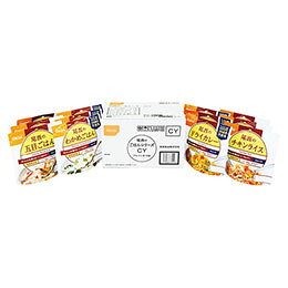 ☆尾西のごはんシリーズCYセット(和風・洋風組合せ12食分) 【五目ごはん・わかめごはん・ドライカレー・チキンライス】 22644403