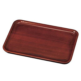 ☆ヤマコー 用美 業務用 新型長手盆・ノンスリップ加工 大サイズ (約40×30×H2.1cm) ホテル・旅館・レストラン向け業務用品 yamaco17325