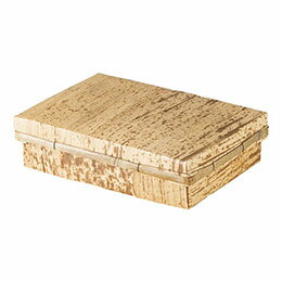☆ヤマコー 用美 業務用 竹皮貼容器 1合 (約18×12×H4.5cm) ホテル・旅館・レストラン向け業務用品 yamaco22112