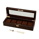 ●【送料無料】茶谷産業　Wooden Watch Case　木製ウォッチケース(コレクションケース)　5本用　856-120「他の商品と同梱不可/北海道、沖縄、離島別途送料」