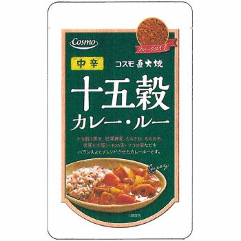 ご注文後3〜6日前後の出荷となります※納期に関しては、通常土日祝日を除いた営業日での出荷予定ですが、欠品やメーカー終了の可能性もあり、その場合は別途メールにてご連絡いたします【※在庫切れの場合、ご注文をキャンセルとさせて頂く場合がございますので予めご了承ください。】【※お届け先が沖縄・北海道・離島の場合、別途料金が発生する場合がございます。】【※配達日時指定できませんのでご了承願います】十五穀(黒米・胚芽押麦・もちきび・もちあわ・発芽玄米等)・松の実・クコの実などをバランスよくブレンドした健康志向のカレールーです。サイズ高18×横11×奥行2.5cm個装サイズ：32.8×39×24.5cm重量115g個装重量：6000g仕様賞味期間：製造日より360日生産国日本・広告文責（株式会社ニューフロンテア 03-5727-2355）原材料名称：カレールー(中辛)保存方法直射日光を避け、高温にならない所で保存してください。製造（販売）者情報【製造者】コスモ食品株式会社東京都大田区大森北2-4-18　大森ビル7Ffk094igrjs