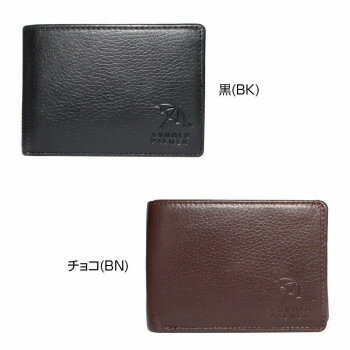 ●【送料無料】Arnold Palmer アーノルドパーマー 牛革 二つ折り財布 内ラウンドファスナー メンズ 4AP3140「他の商品と同梱不可/北海道、沖縄、離島別途送料」