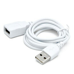 ☆日本トラストテクノロジー 充電・通信USB延長ケーブル 1m (ホワイト) JSC-014WH