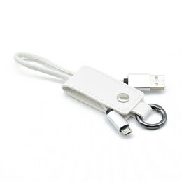 ☆日本トラストテクノロジー キーケース型microUSBケーブル (ホワイト) KCMU-WH ☆日本トラストテクノロジー キーケース型microUSBケーブル (ホワイト) KCMU-WH