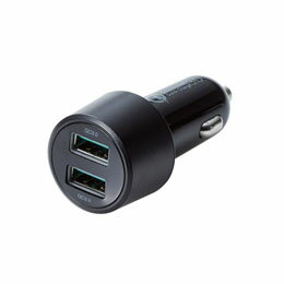 ☆エレコム シガーチャージャー 2USBポート(自動識別) QuickCharge3.0 ブラック MPA-CCUQ05BK