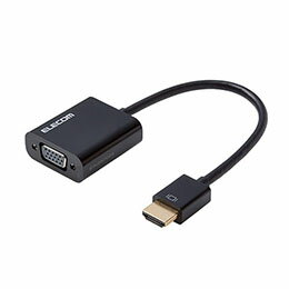 ☆エレコム 変換アダプタ HDMI-VGA ブラック AD-HDMIVGABK2