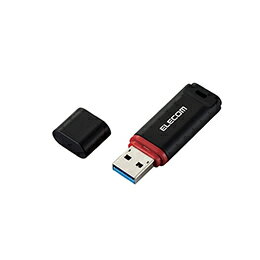 ☆エレコム USBメモリー USB3.2(Gen1)対応 キャップ式 データ復旧サービス付 64GB ブラック MF-DRU3064G..
