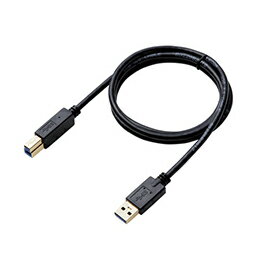 ☆エレコム USB3.0ケーブル/A-Bタイプ/AV売場用/1.0m/ブラック DH-AB3N10BK