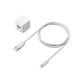 ☆エレコム LightningAC充電器/1.0A出力/ケーブル同梱/1.0m/ホワイト MPA-ACL04WH ☆エレコム LightningAC充電器/1.0A出力/ケーブル同梱/1.0m/ホワイト MPA-ACL04WH