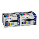 ☆ワールドビジネスサプライ Luna Life エプソン用 互換インクカートリッジ KAM-6CL 6本パック×2個お買い得セット LNEPKAM/6P*2PC...