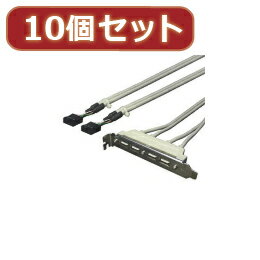 ☆変換名人 10個セット PCIブラケット用USB延長端子 PCIB-USB4X10