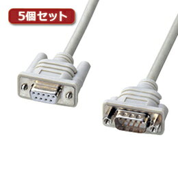地球にやさしいノンハロゲンRS-232C延長ケーブル。2m。