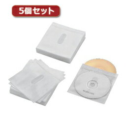 ☆5個セットエレコム Blu-ray・CD・DVD対応不織布ケース タイトルカード CCD-NIWB120WH CCD-NIWB120WHX5