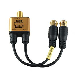 ☆5個セット HORIC アンテナ分波器 極細ケーブル一体型 10cm ブラック 差込式コネクタ AE-326PBX5