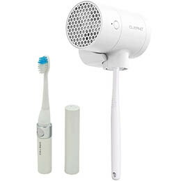☆CLEAND 歯ブラシUV除菌乾燥機 T-dryer White + 音波式電動歯ブラシ CL20314+TB-303WT
