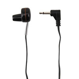 片耳タイプなので外の音も聞き取れる突起型モノラルイヤホン