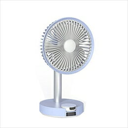 ☆BLUEFEEL BARSET 4D FAN 多機能コードレス卓上扇風機&サーキュレーター ライラックブルー BFN301-B