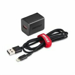 BUFFALO obt@[ BSMPA2404LC1BK 2.4A USB}[d LightningP[u1.5mt(ubN)