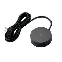 ☆エレコム デザインタップ“roo’t”(2ピン・4個口・丸型) AVT-D4-2425BK