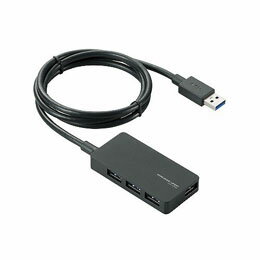 ☆エレコム　USB3.0対応ACアダプタ付き4ポートUSBハブ　U3H-A408SBK