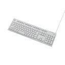 ☆エレコム メンブレン式キーボード/108キー/USB/1000万回高耐久/ホワイト/Rohs準拠/法人向け/簡易パッケージ TK-FCM064WH/RS(2)