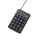 ☆エレコム 2ポートUSB2.0HUB付USBテンキーボード TK-TCM012BK(2)